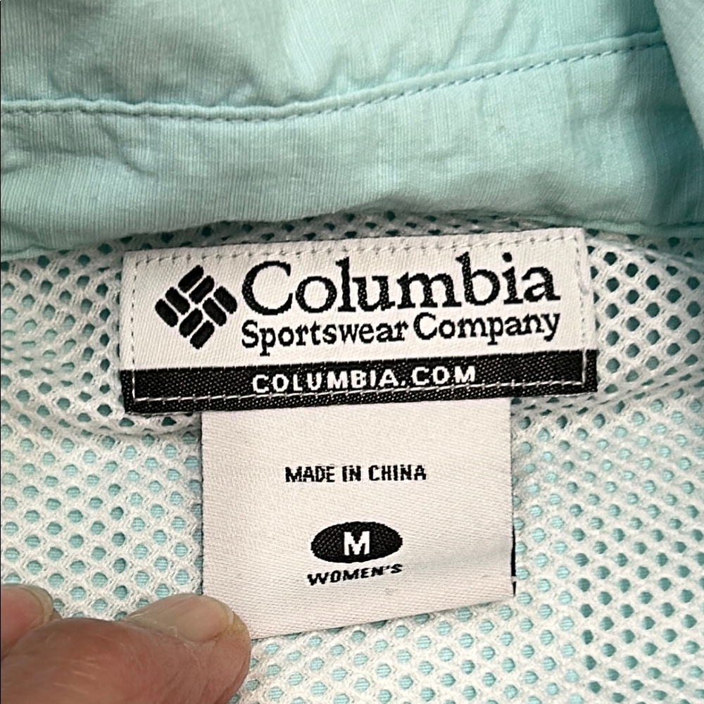 Columbia Women's PFG Bahama™ II Short Sleeve‎ Shirt Light Teal Shirt size medium - Picture 3 of 9